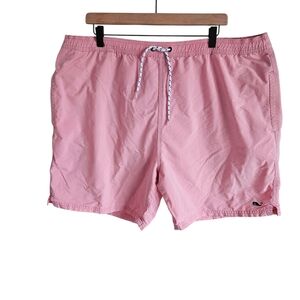 Vineyard Vines Pink Pull On Mesh Lined Swim Trunks